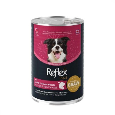Reflex Plus Sosta Kuzu Etli Tatlı Patatesli Köpek Konservesi 400 gr