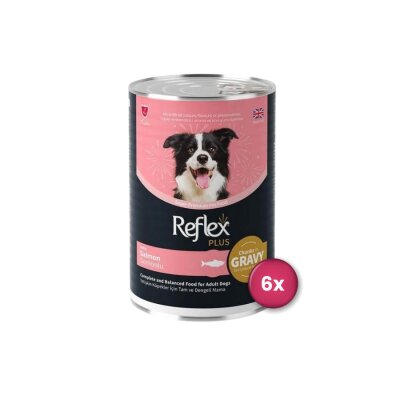 Reflex Plus Soslu Somonlu Yetişkin Köpek Konservesi 6x400 gr