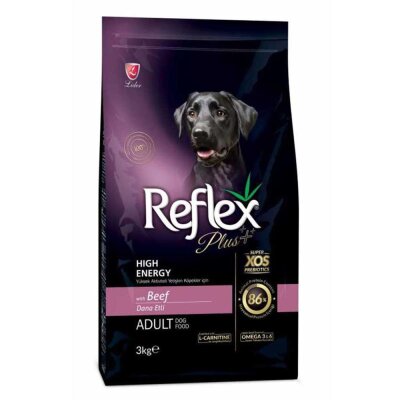 Reflex Plus High Energy Dana Etli Yetişkin Köpek Maması 3 kg