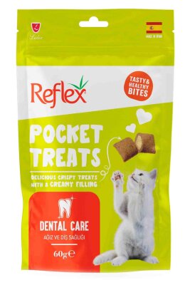 Reflex Pocket Treats Ağız ve Diş Sağlığı Kedi Ödülü 60 gr