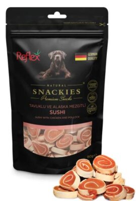 Reflex Snackies Tavuklu Balıklı Sushi Köpek Ödülü 90 gr