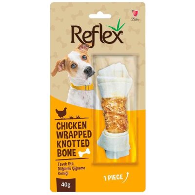 Reflex Tavuk Etli Düğümlü Kemik Köpek Çiğneme Ödülü 40 gr
