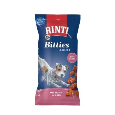 RINTI Bitties Tavuk-Dana Etli Sebzeli Yetişkin Köpek Ödülü 75 gr