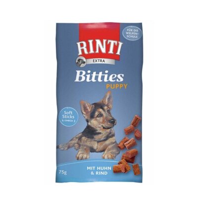 RINTI Extra Bitties Tavuk-Sığır Etli Yavru Köpek Ödülü 75 gr