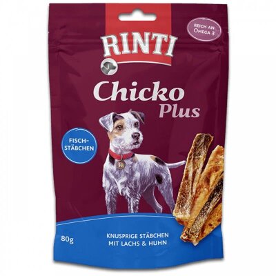 RINTI Extra Chicko Plus Tavuk ve Balıklı Tahılsız Köpek Ödülü 80 gr