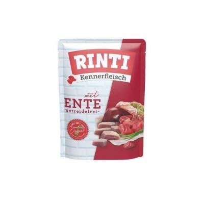 RINTI Pouch Tahılsız Ördekli Yetişkin Köpek Konservesi 400 gr