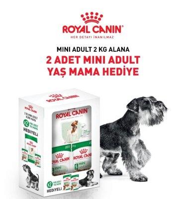 Royal Canin Küçük Irk Yetişkin Köpek Maması 2 kg + 2 Pouch