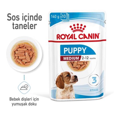 Royal Canin Medium Puppy Orta Irk Yavru Konservesi 140 gr 10 Adet
