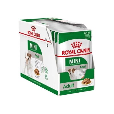 Royal Canin Mini Adult Pouch Yetişkin Köpek Yaş Mama 85 gr 12'li