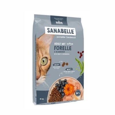 Sanabelle Kolay Sindirilen Alabalıklı Yetişkin Kedi Maması 8 kg