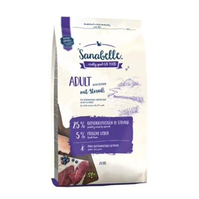 Deve Kuşu Etli Yetişkin Kedi Maması 2 kg