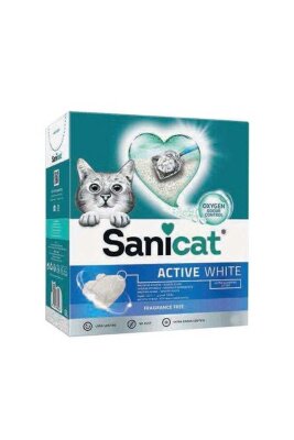Sanicat Ultra Topaklanan Tozsuz Beyaz Bentonit Kedi Kumu 10 L