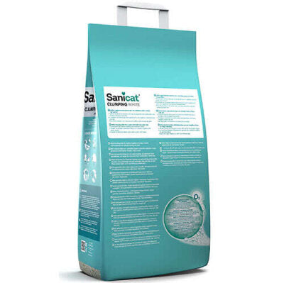 Sanicat Cotton Fresh Topaklanan Tozsuz Beyaz Kedi Kumu 20 L