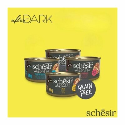 Schesir After Dark Et Suyunda Karışık Kedi Konservesi 12 x 80 gr