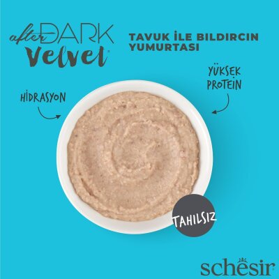 Schesir After Dark Mousse Tavuk ve Bıldırcın Yumurtalı Yaş Mama 80 gr