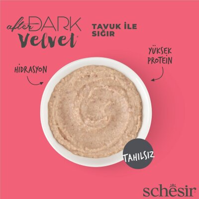 Schesir After Dark Mus Tavuk ve Ördek Etli Kedi Konservesi 80 gr