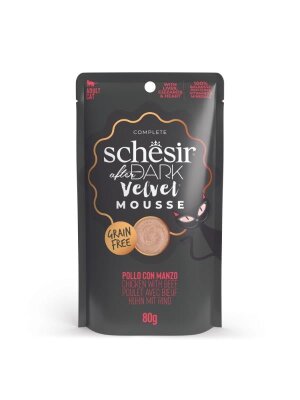 Schesir After Dark Mousse Tavuk ve Sığır Etli Yaş Kedi Maması 80 gr