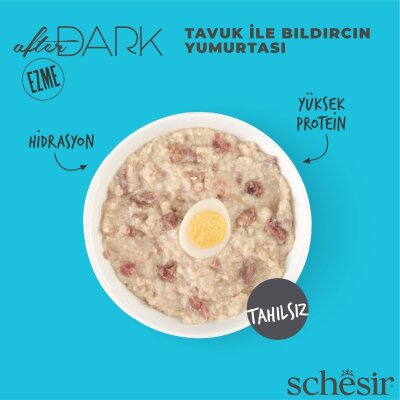 Schesir After Dark Pate Tavuk ve Bıldırcın Yumurtalı Konserve 80 gr