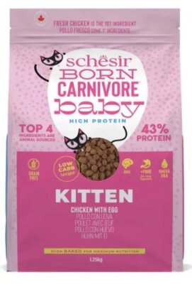 Tahılsız Tavuk ve Yumurtalı Yavru Kedi Maması 1,25 kg
