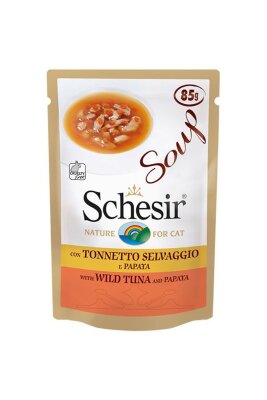 Schesir Alabalık ve Papayalı Tamamlayıcı Kedi Çorbası 85 gr