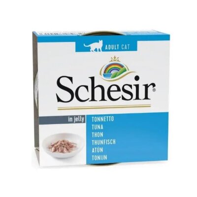 Schesir Jel İçinde Ton Balıklı Yetişkin Kedi Konservesi 85 gr