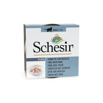 Schesir Jel İçinde Ton ve Barlam Balıklı Yetişkin Konservesi 85 gr
