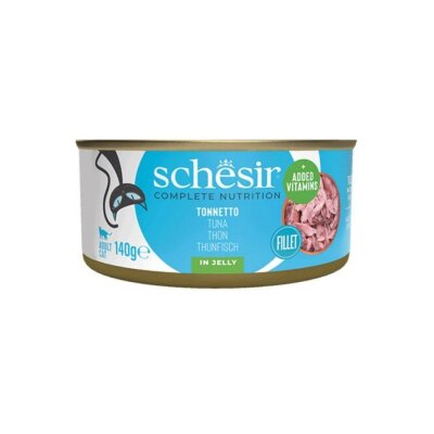Schesir Jöleli Ton Balığı Filetolu Yetişkin Kedi Konservesi 140 gr