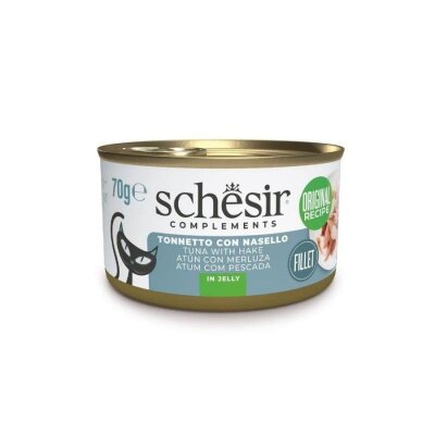 Schesir Jöle İçinde Ton ve Berlam Balıklı Kedi Konservesi 70 gr