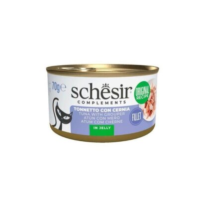 Schesir Jöle İçinde Ton ve Orfoz Balıklı Kedi Konservesi 70 gr