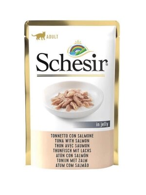 Schesir Jöleli Ton Balıklı Somonlu Kedi Konservesi 85 gr