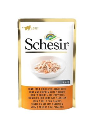 Schesir Jöleli Tavuklu ve Karidesli Kedi Konservesi 85 gr