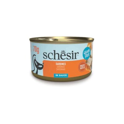 Schesir Soslu Sardalyalı Yetişkin Kedi Konservesi 70 gr