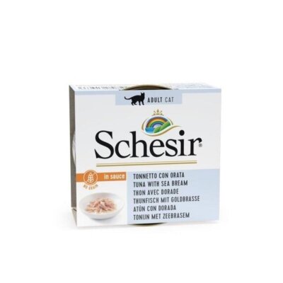Schesir Sos İçinde Ton Balıklı ve Çipuralı Yaş Kedi Maması 70 gr