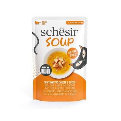 Schesir Ton Balıklı ve Balkabaklı Sıvı Kedi Çorbası 40 gr