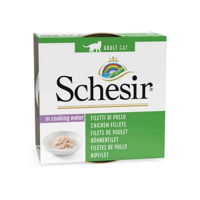 Schesir Suda Pişmiş Tavuk Filetolu Yetişkin Kedi Konservesi 85 gr