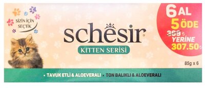 Schesir Tahılsız Tavuk ve Ton Balıklı Yavru Kedi Konservesi 85 gr