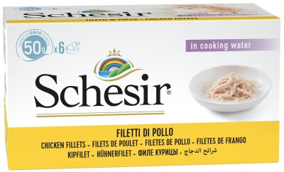 Schesir Pouch Tavuk Filetolu Yaş Kedi Maması 6 x 50 gr