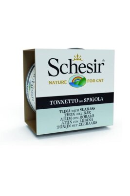 Schesir Jöleli Ton Balıklı ve Levrekli Yetişkin Kedi Konservesi 85 gr
