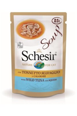 Schesir Ton ve Kalamarlı Kedi Çorbası 85 gr