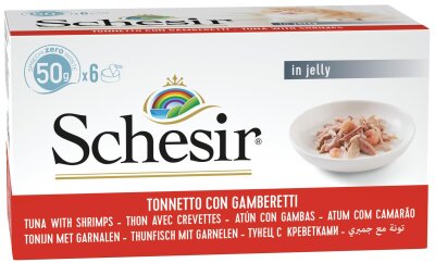 Schesir Ton Balıklı Karidesli Jöleli Kedi Konservesi 50 gr
