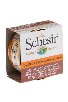 Schesir Ton Balıklı ve Somonlu Yaş Kedi Maması 70 gr