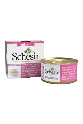 Schesir Naturel Ton Balıklı ve Tavuklu Yetişkin Kedi Konservesi 85 gr