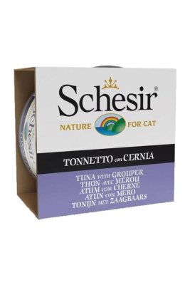 Schesir Ton ve Orfoz Balıklı Jöleli Yaş Kedi Maması 85 gr