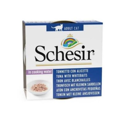 Schesir Suda Pişmiş Ton ve Ringa Balıklı Kedi Konservesi 85 gr