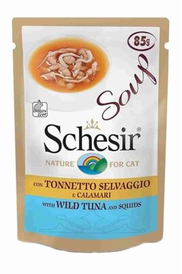 Schesir Yabani Ton Balıklı ve Bal Kabaklı Kedi Çorbası 85 gr