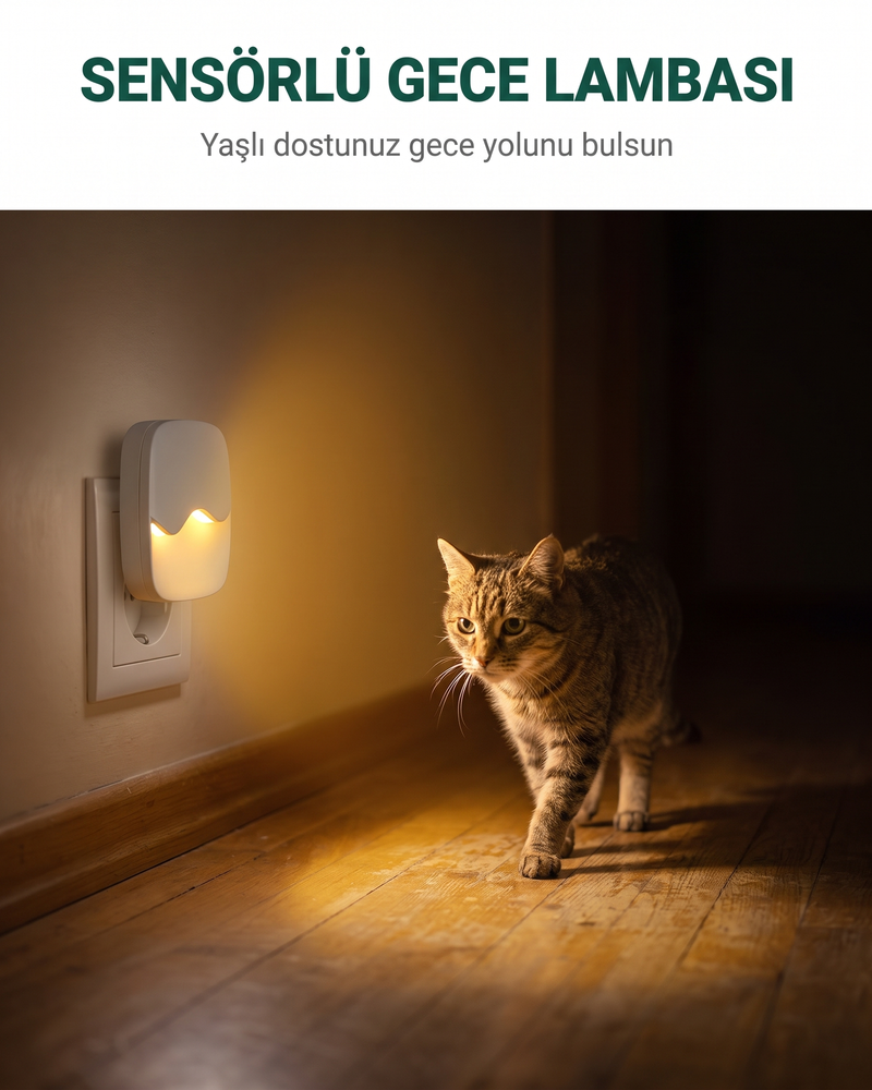 Sensörlü Gece Lambası (Yaşlı Dostlar)
