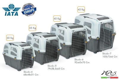 Skudo Lata 3 IATA Onaylı Kedi ve Köpek Taşıma Kafesi 60 cm