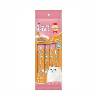 SmartHeart Karışık Çeşit Sıvı Krema Kedi Ödülü 4x15 g