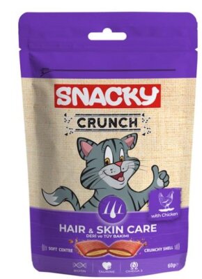 Tavuklu Çıtır Tüy Bakım Kedi Ödülü, 60 gr (Hair & Skin)