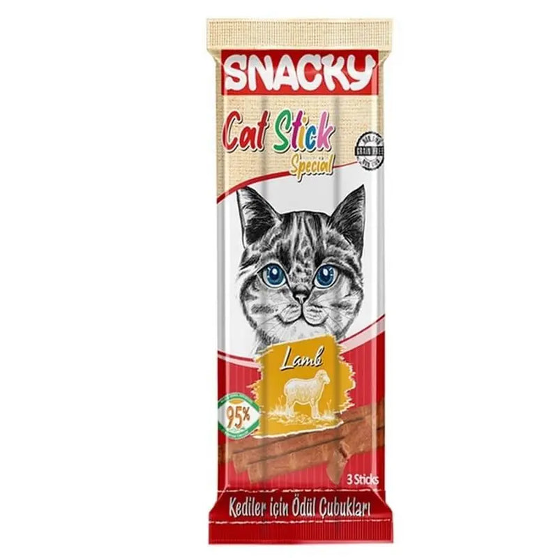 Snacky Kuzulu Çubuk Kedi Ödülü 3 x 5 gr